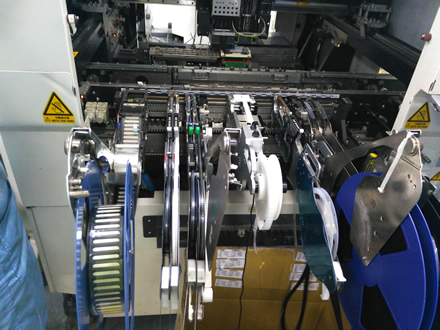 juki Label Feeder into machine into machine